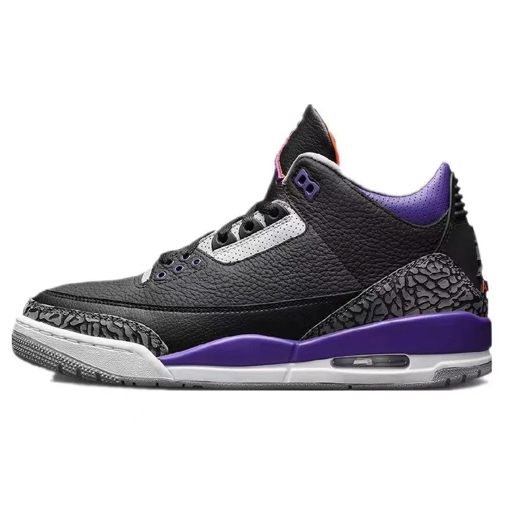 Nike Nike Air Jordan 3 aj3-黑紫 Sneakers Black - 1