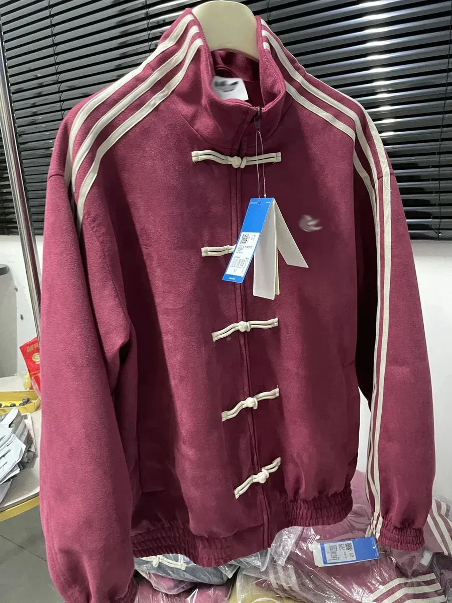 Adidas Adidas Classic Football柔红色881 Jacket Red - 1