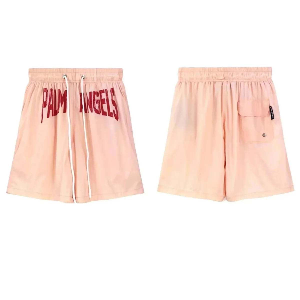 Palm Angels Palm Angels Life is Palm Peach Shorts Pink - 1
