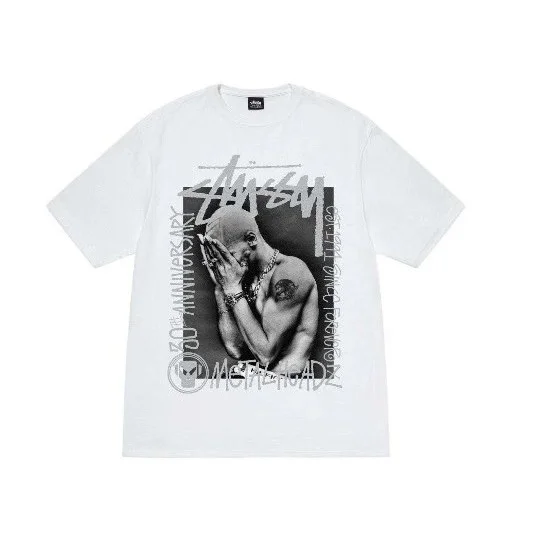 Stussy Stüssy White Band Graphic T-Shirt White - 1