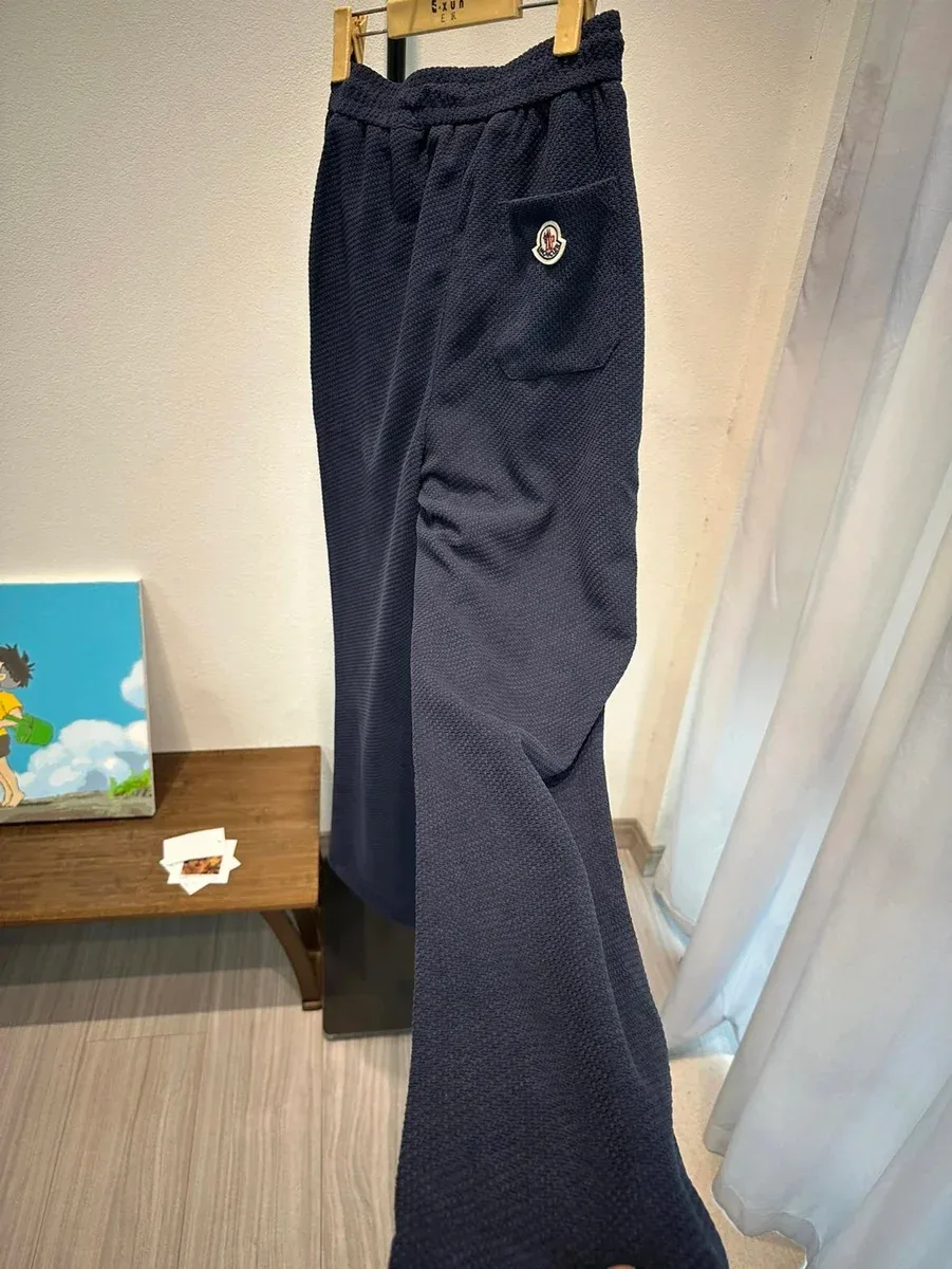 Moncler Navy Textured Sweatpants