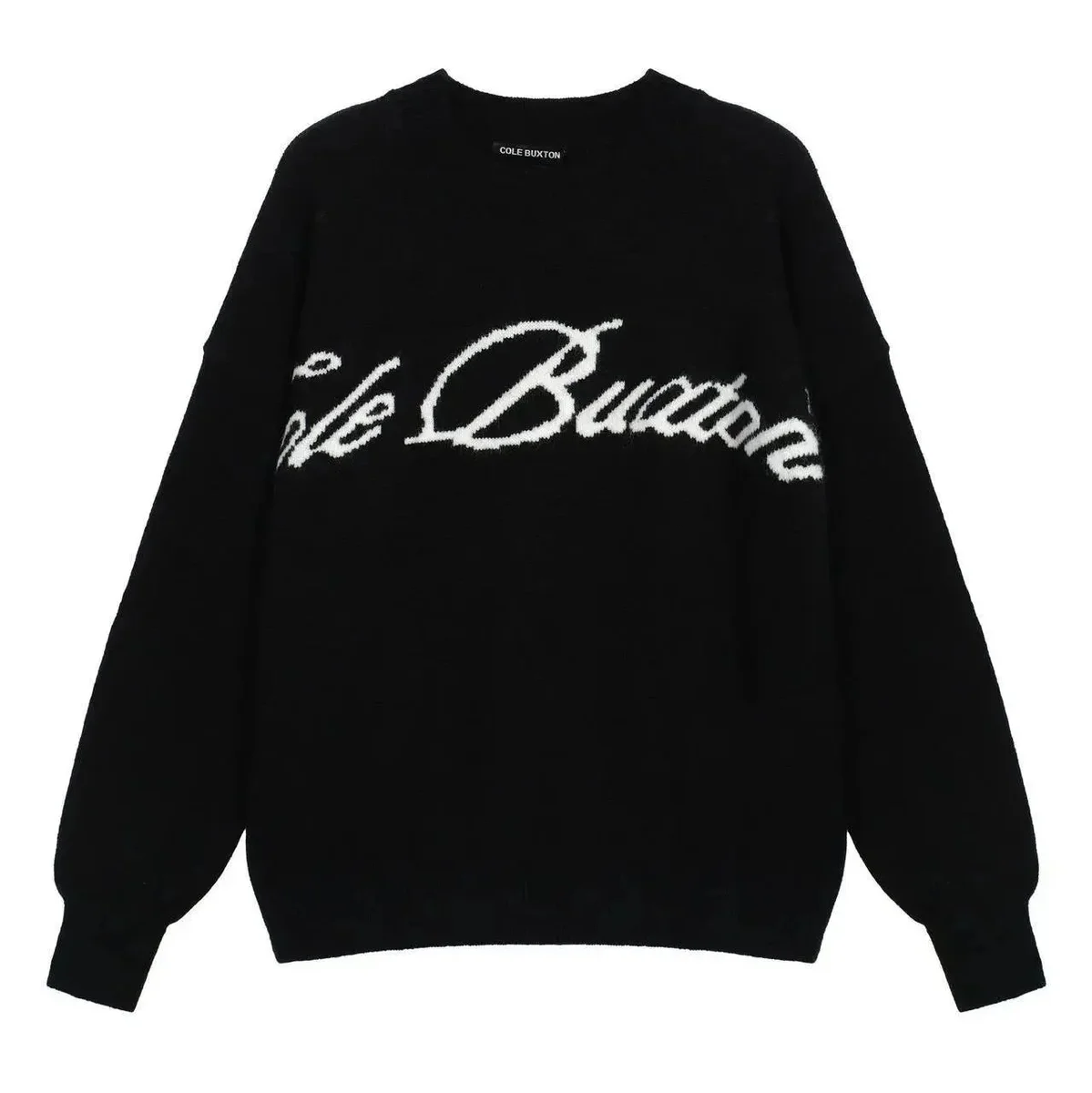 Cole Buxton Cole Buxton BB017 Black Script Sweater Black - 1