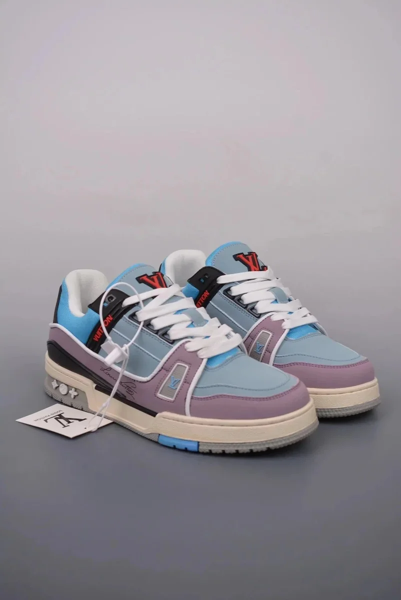 Louis Vuitton Louis Vuitton LV Trainer TX-08 Sky Blue/Lavender Sneakers Multicolor