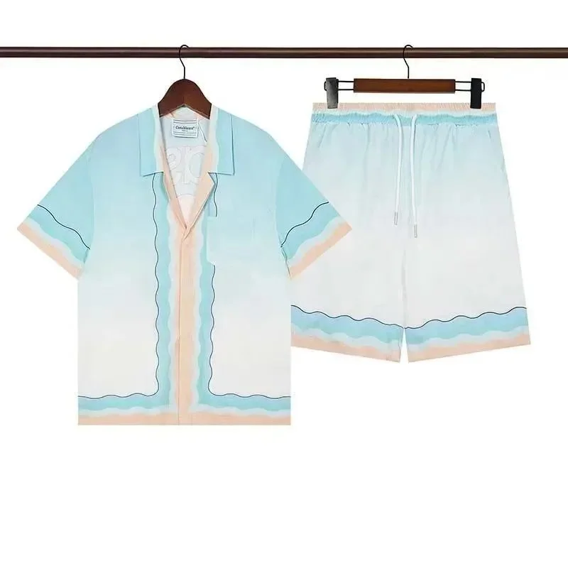 Cavalleria Toscana Cavalleria Toscana Ocean Wave Co-ord Set Blue - 1
