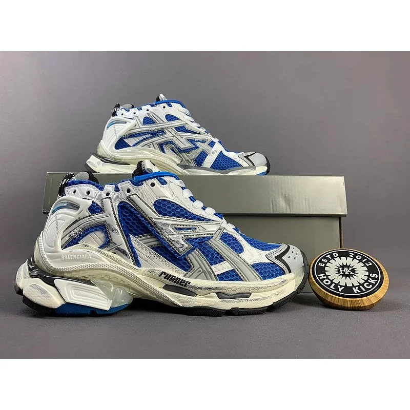 Balenciaga Balenciaga PUMPER White/Blue Sneakers Blue - 1