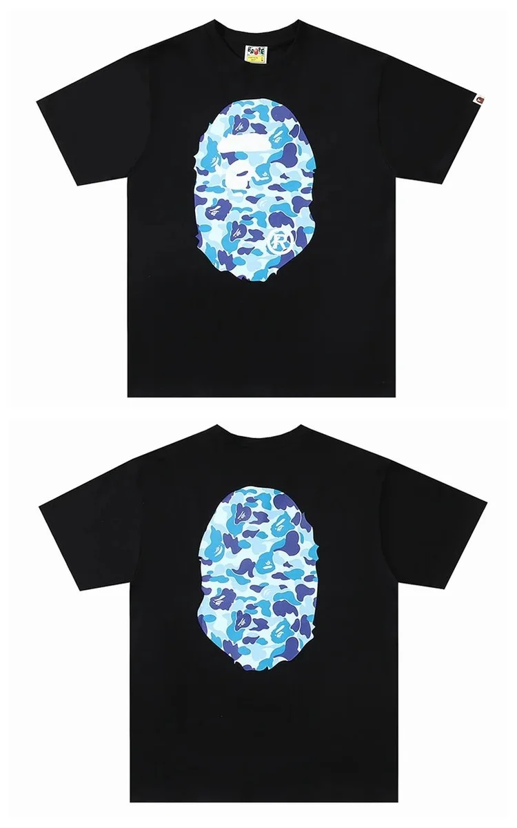 A Bathing Ape A Bathing Ape BAPE STA Blue Camo T-Shirt Black - 1