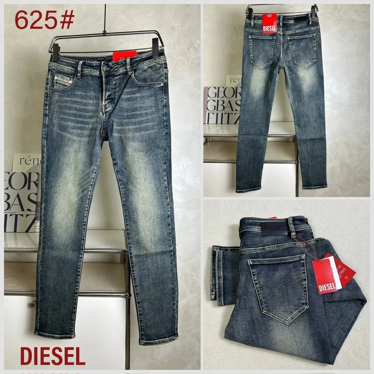 Diesel Diesel 625# Slim Fit Jeans Blue - 1