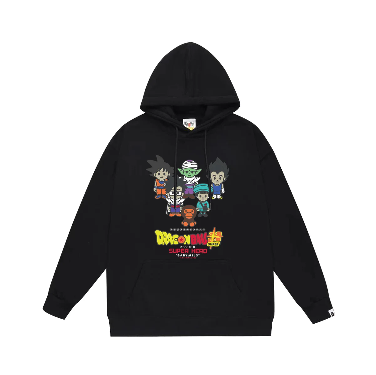 A Bathing Ape A Bathing Ape Dragon Ball Super Hero Black Hoodie Black - 1