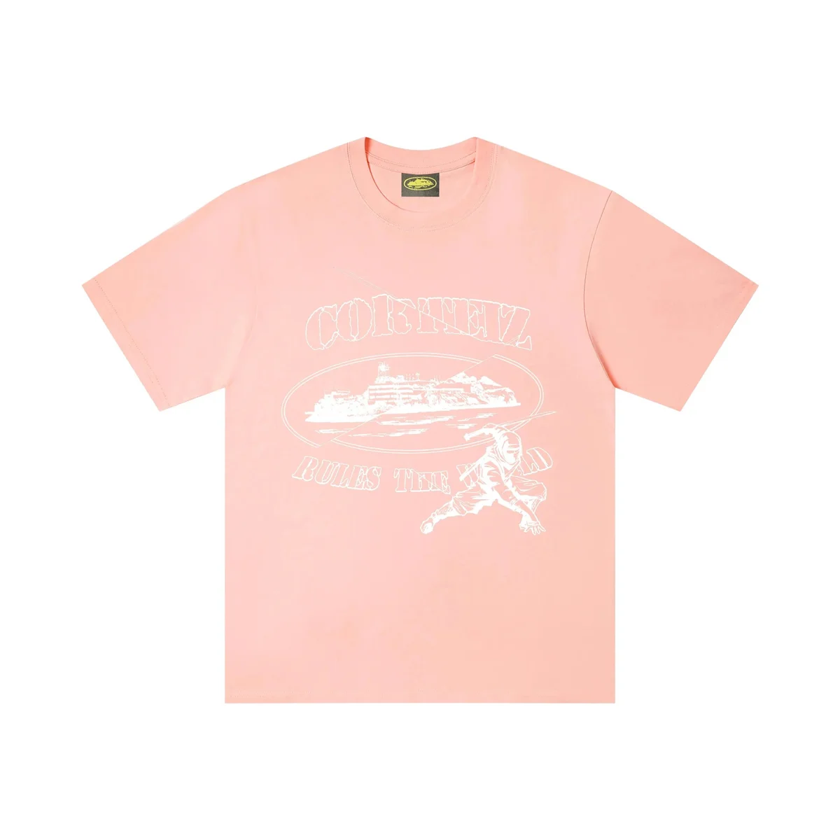 Other Coral Pink 'CorbinEvz Rules the World' T-Shirt Pink - 1