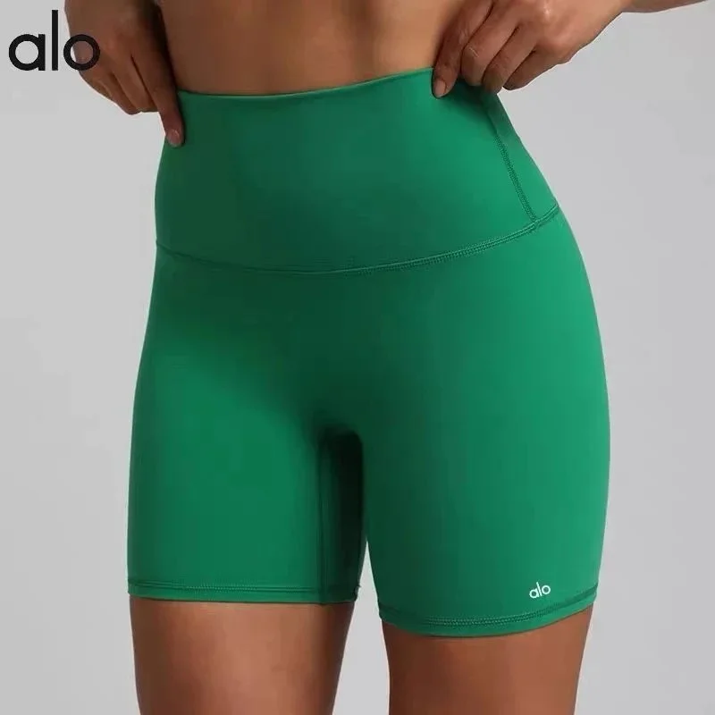 Alo Yoga Alo Retro Green Bike Shorts Green - 1