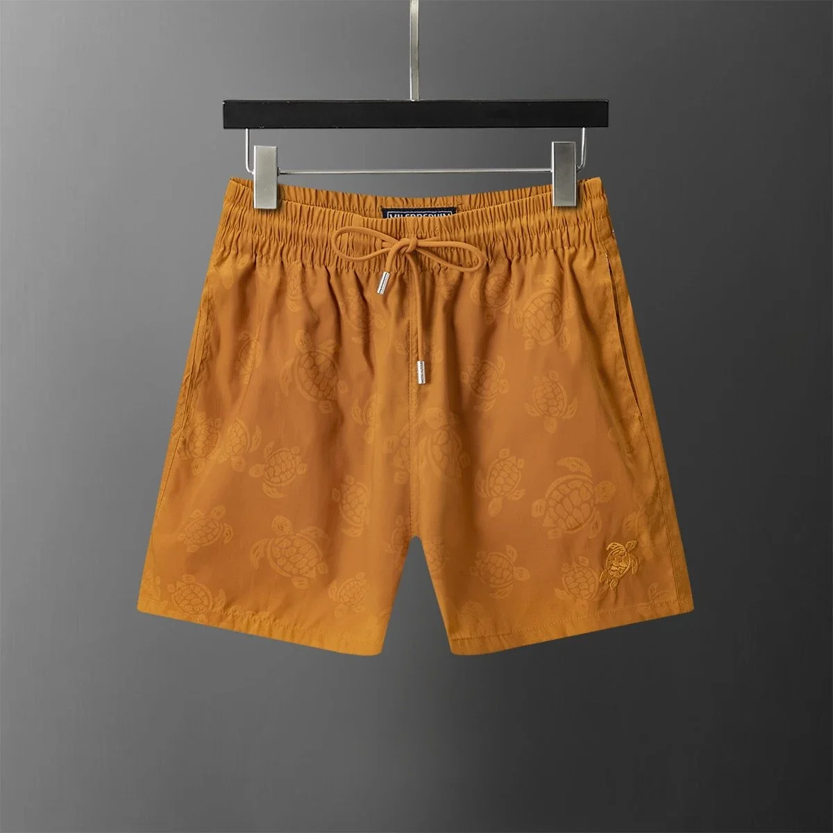 Other Unisex Turtle Print Swim Shorts Orange Orange - 1