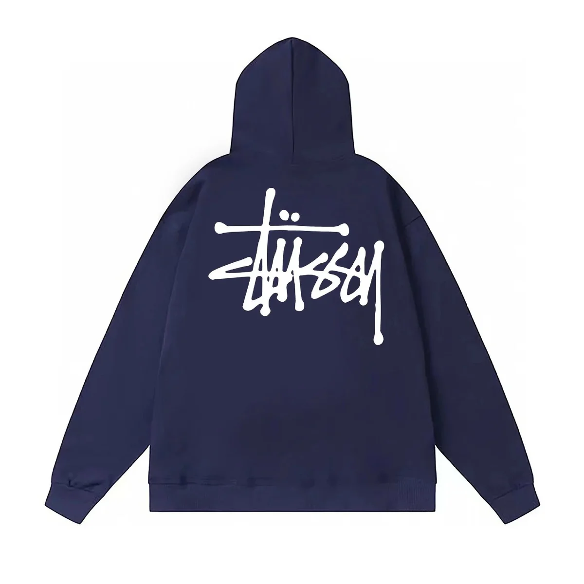Stussy Stussy Basic Logo BB-022 Navy/White Hoodie Navy - 1