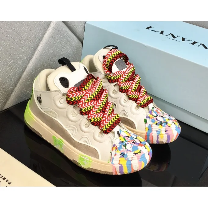 Lanvin Lanvin Paint Splatter Sneakers White/Colorway White - 1