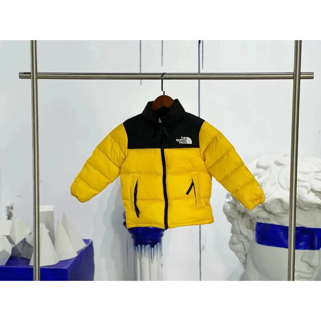 The North Face The North Face Nuptse Yellow Black Parka Yellow - 1