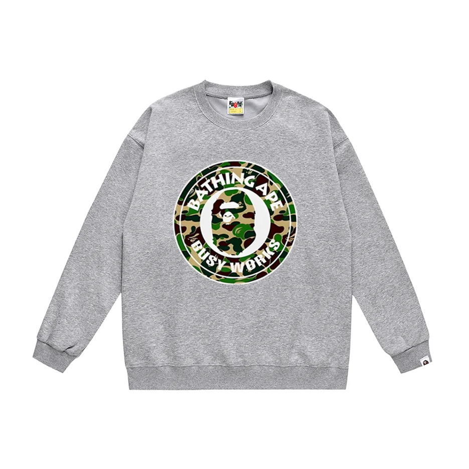A Bathing Ape A Bathing Ape BAPE STA Grey Camo Print Crewneck Sweatshirt Grey - 1