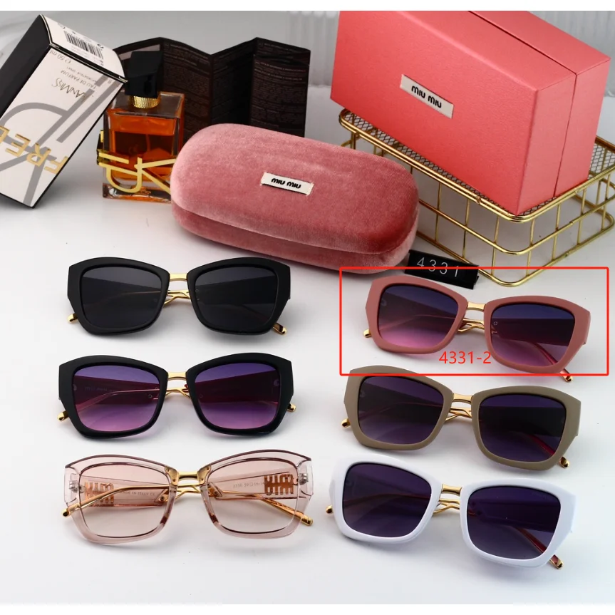 Miu Miu Miu Miu 4331-2 Pink Gradient Sunglasses Pink - 1