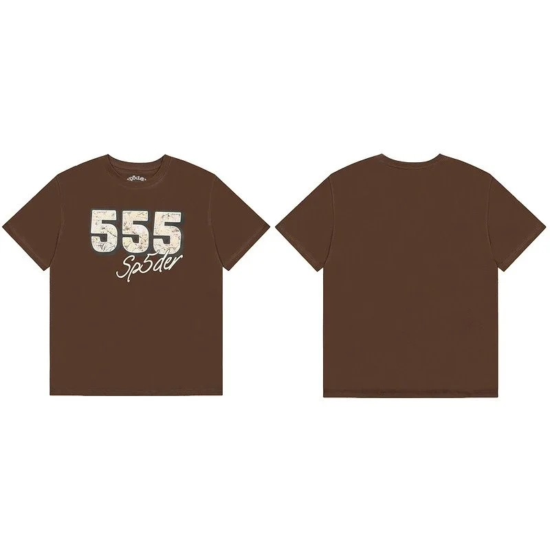 SP5DER Sp5der Coffee T-Shirt Brown - 1