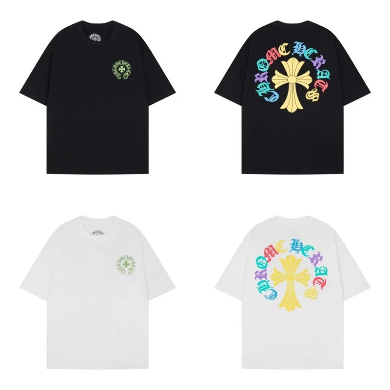 Chrome Hearts Chrome Hearts Multicolor Print Black T-Shirt Black