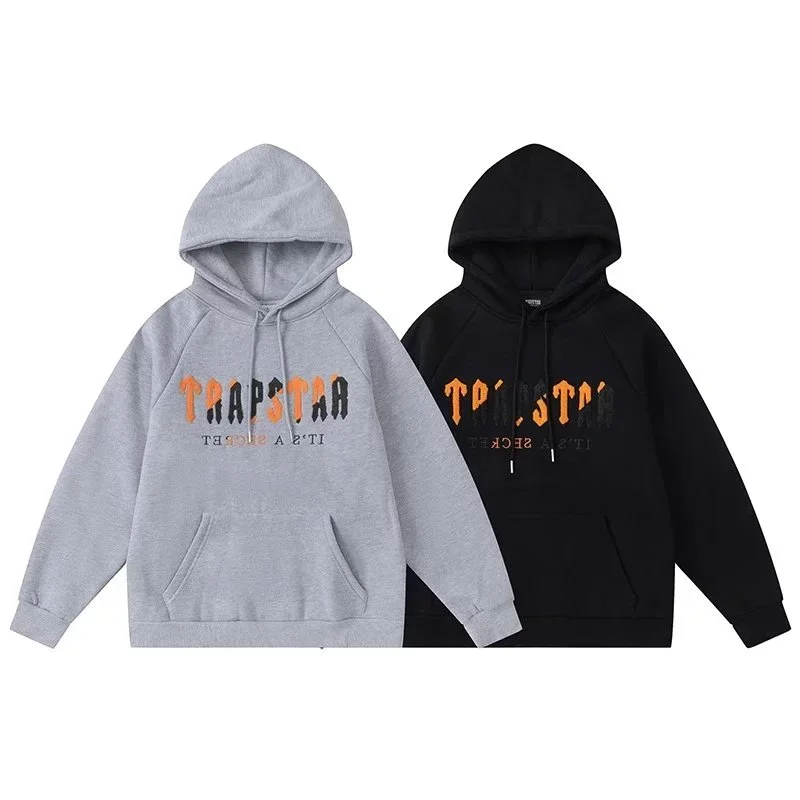 Trapstar Trapstar Hoodie Grey/Black Streetwear Sweatshirt Grey - 1