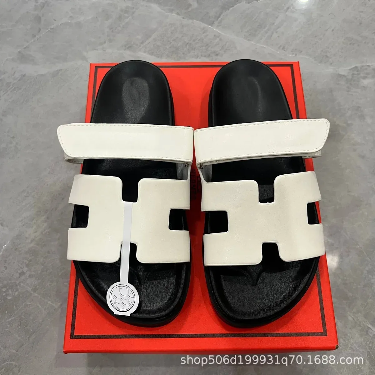 Hermès Hermès Oran White Sandals White