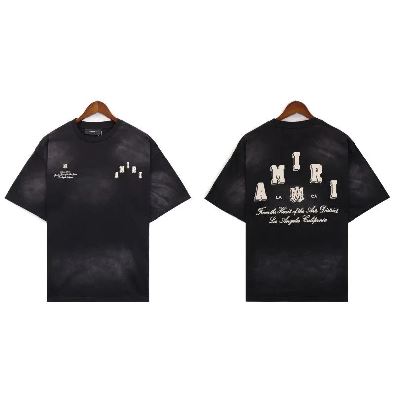 Amiri Amiri Black Tie-Dye T-Shirt Black - 1