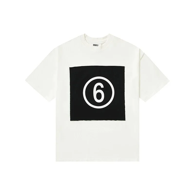 MM6 Maison Margiela MM6 Maison Margiela White/Black Graphic T-Shirt White