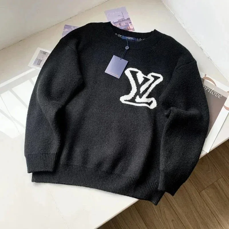 Louis Vuitton Louis Vuitton Monogram LV 2 Black/White Sweater Black