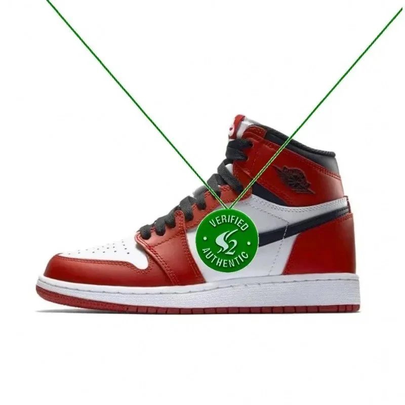 Nike Nike Air Jordan 1 Chicago Red White Black Sneakers Red - 1