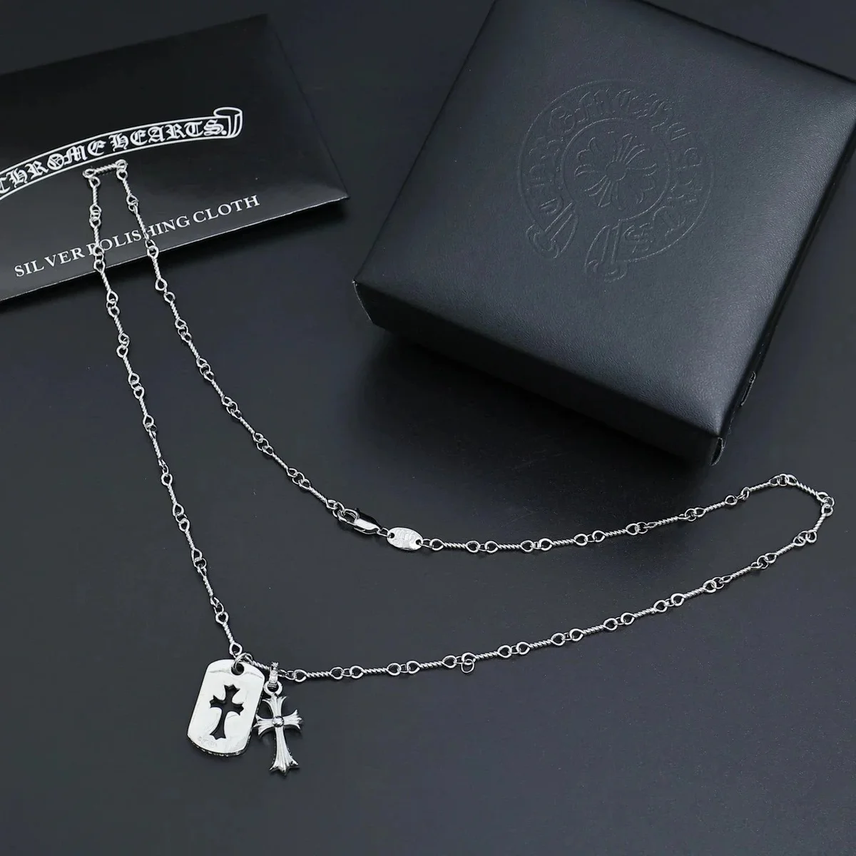 Chrome Hearts Chrome Hearts CH Cross Necklace Silver Jewelry Silver - 1