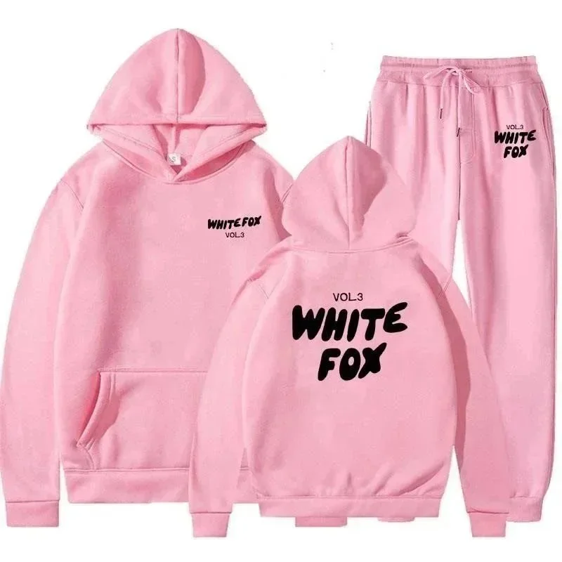 White Fox White Fox ALBB-002 Pink Vol.3 Hoodie & Pants Set Pink - 1