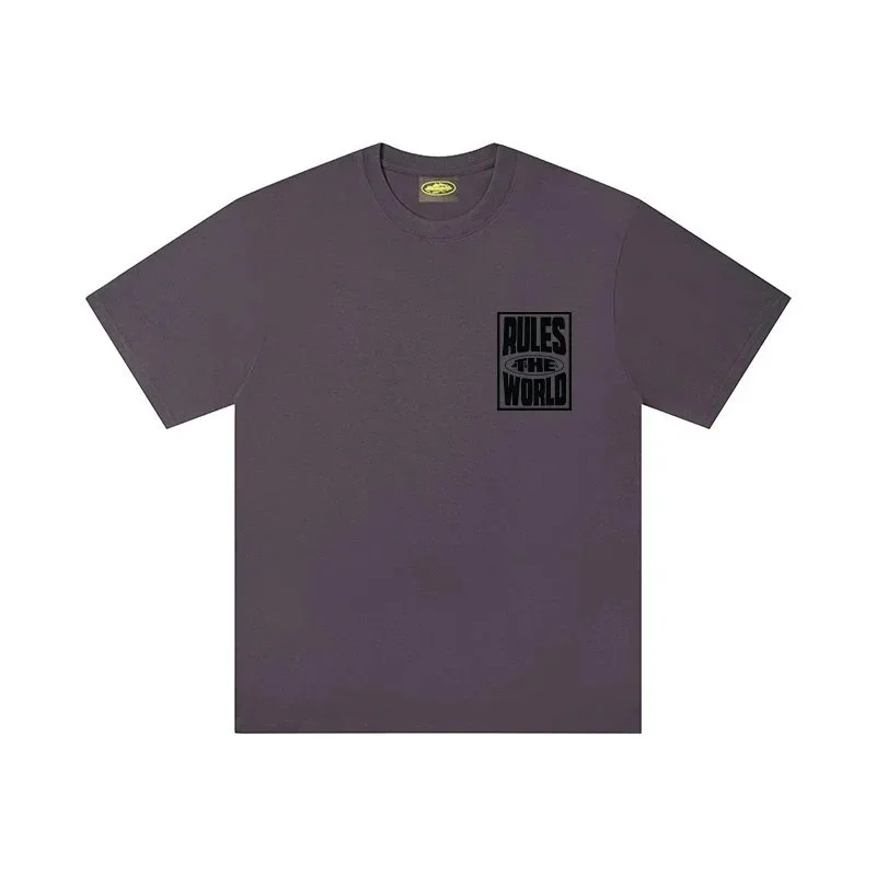 Other T-Shirt Rules the World Solid Color Top Grey - 1
