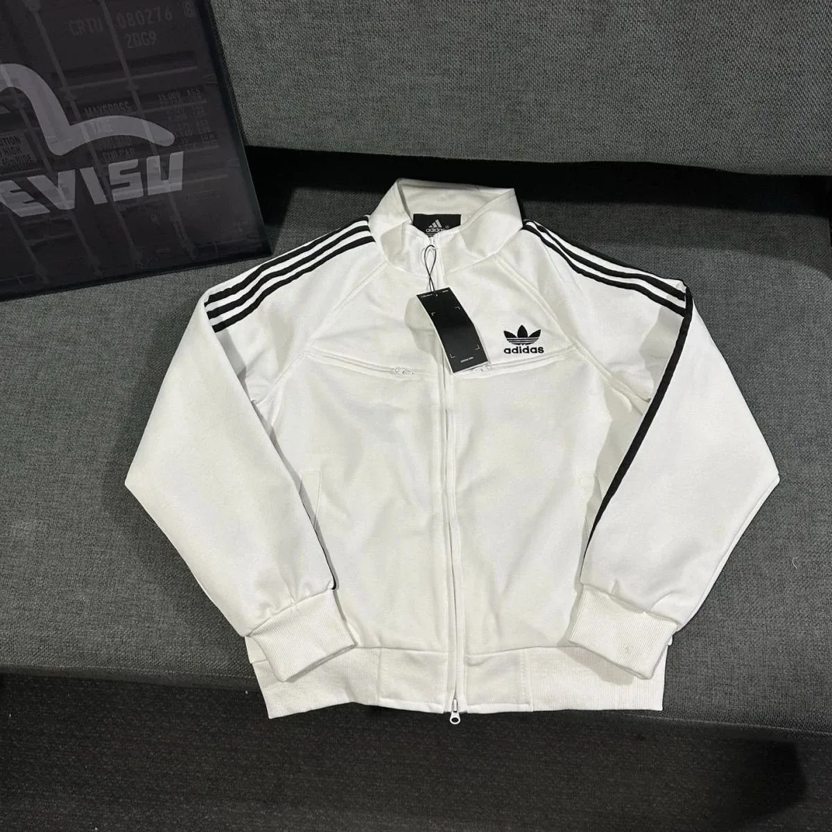 Adidas Adidas Classic Football White Track Jacket White - 1