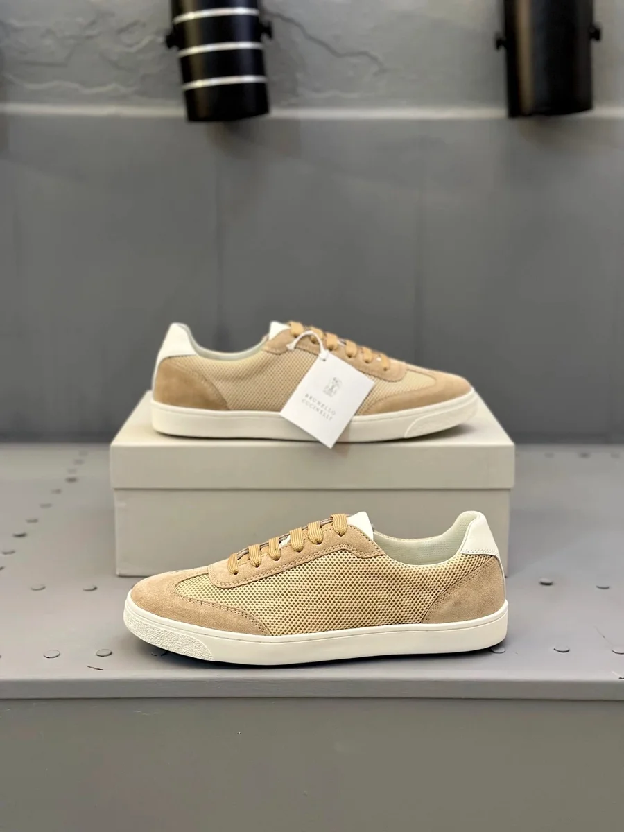 Other Brunello Cucinelli Beige Mesh & Suede Sneakers Beige - 1