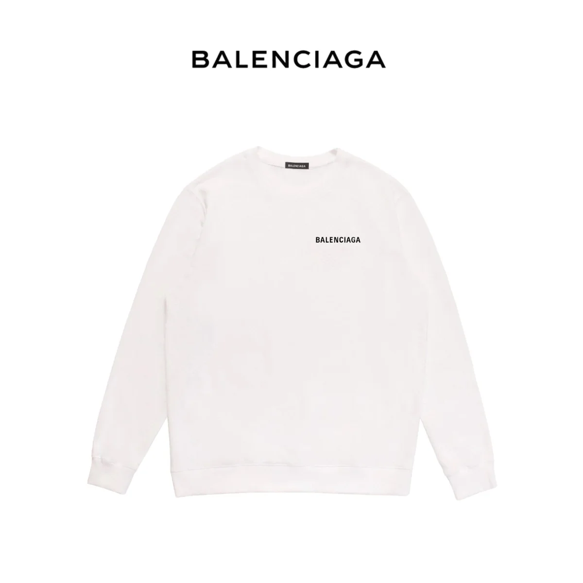Balenciaga Balenciaga White Logo Sweatshirt White