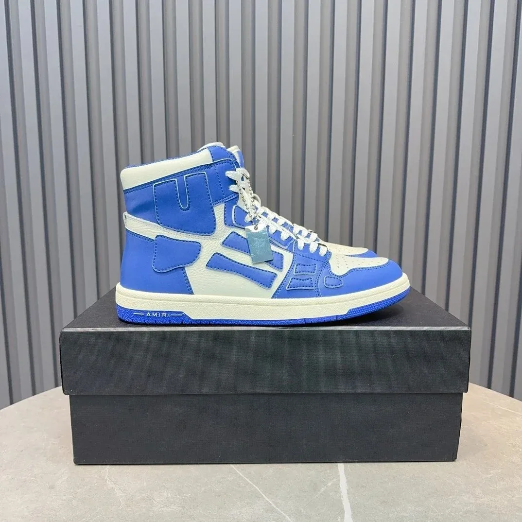 Amiri Amiri AMRI Blue & White High Top Sneakers Blue - 1
