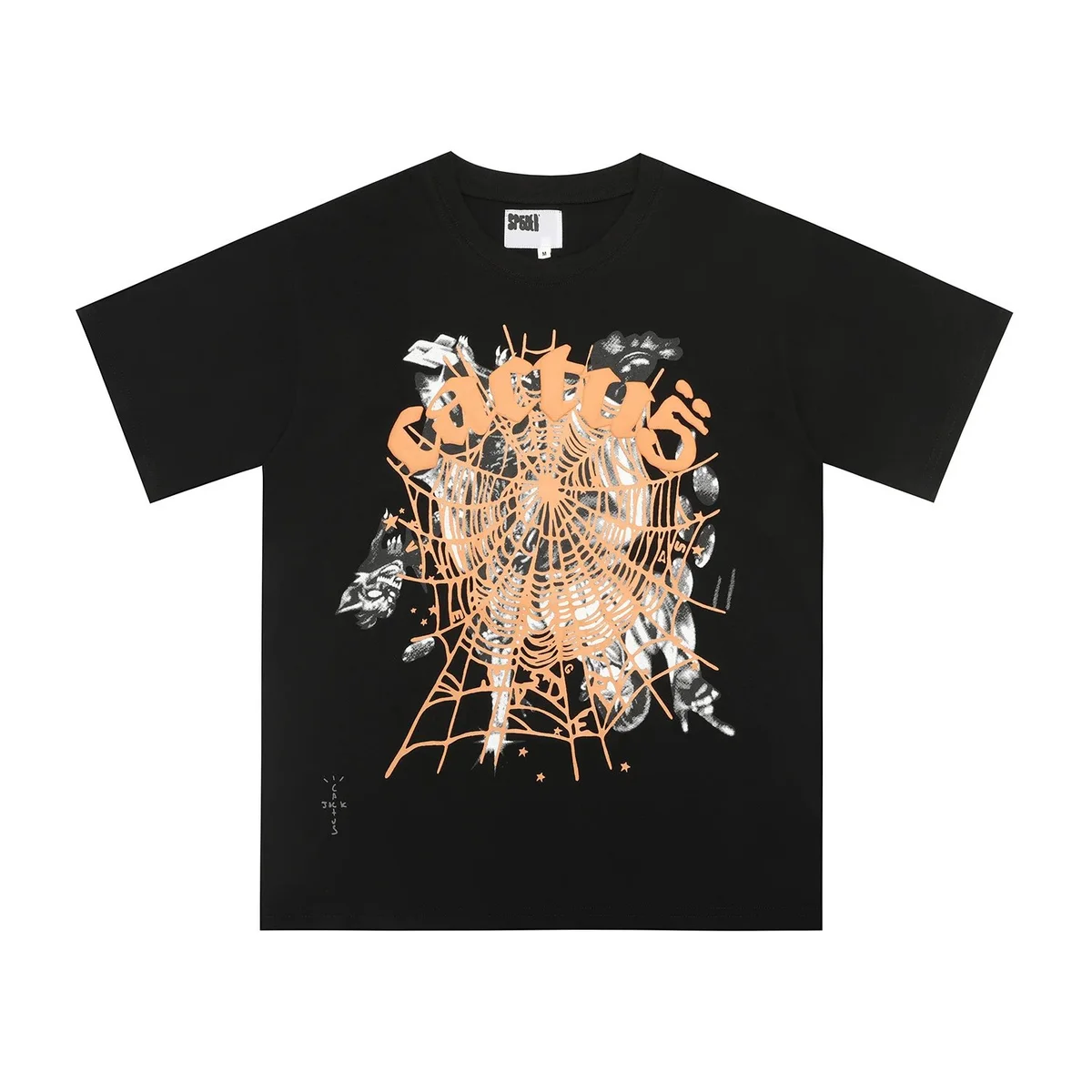 Other Black Cactus Web Print T-Shirt Black - 1