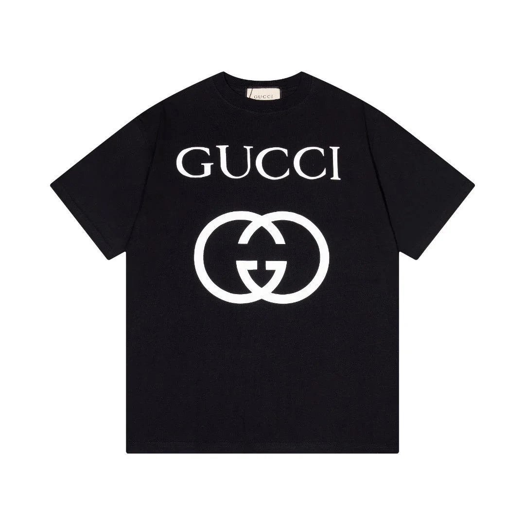 Gucci Gucci Classic Logo Black T-Shirt Black - 1