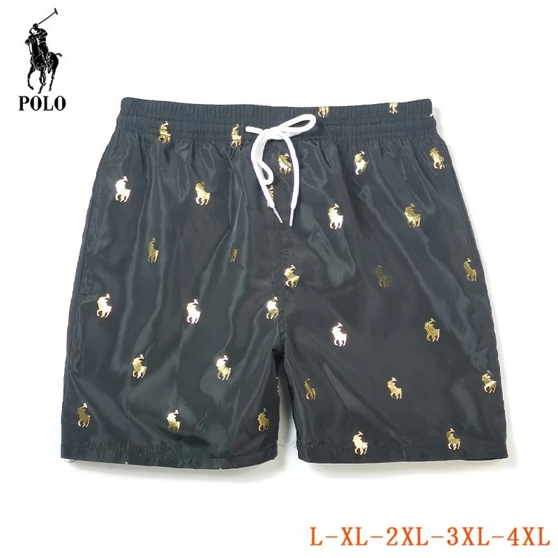 Polo Ralph Lauren Polo Ralph Lauren Big Pony Gold Embroidered Shorts Black Black - 1