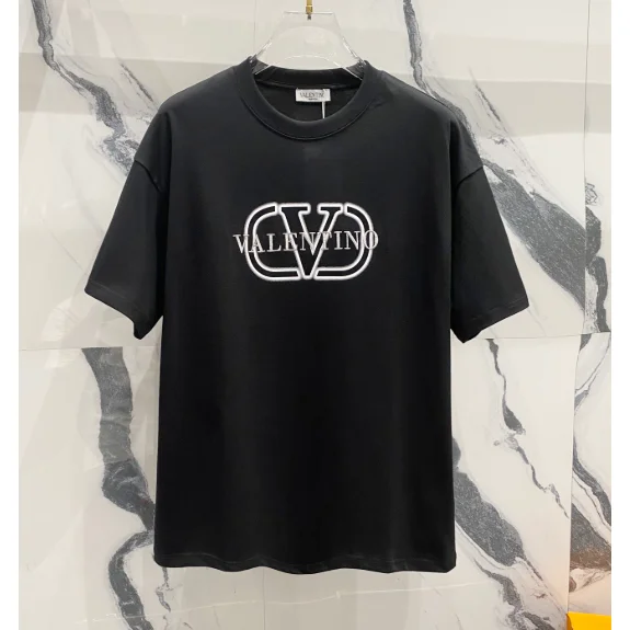 Valentino Valentino VLTN Logo Black T-Shirt Black - 1