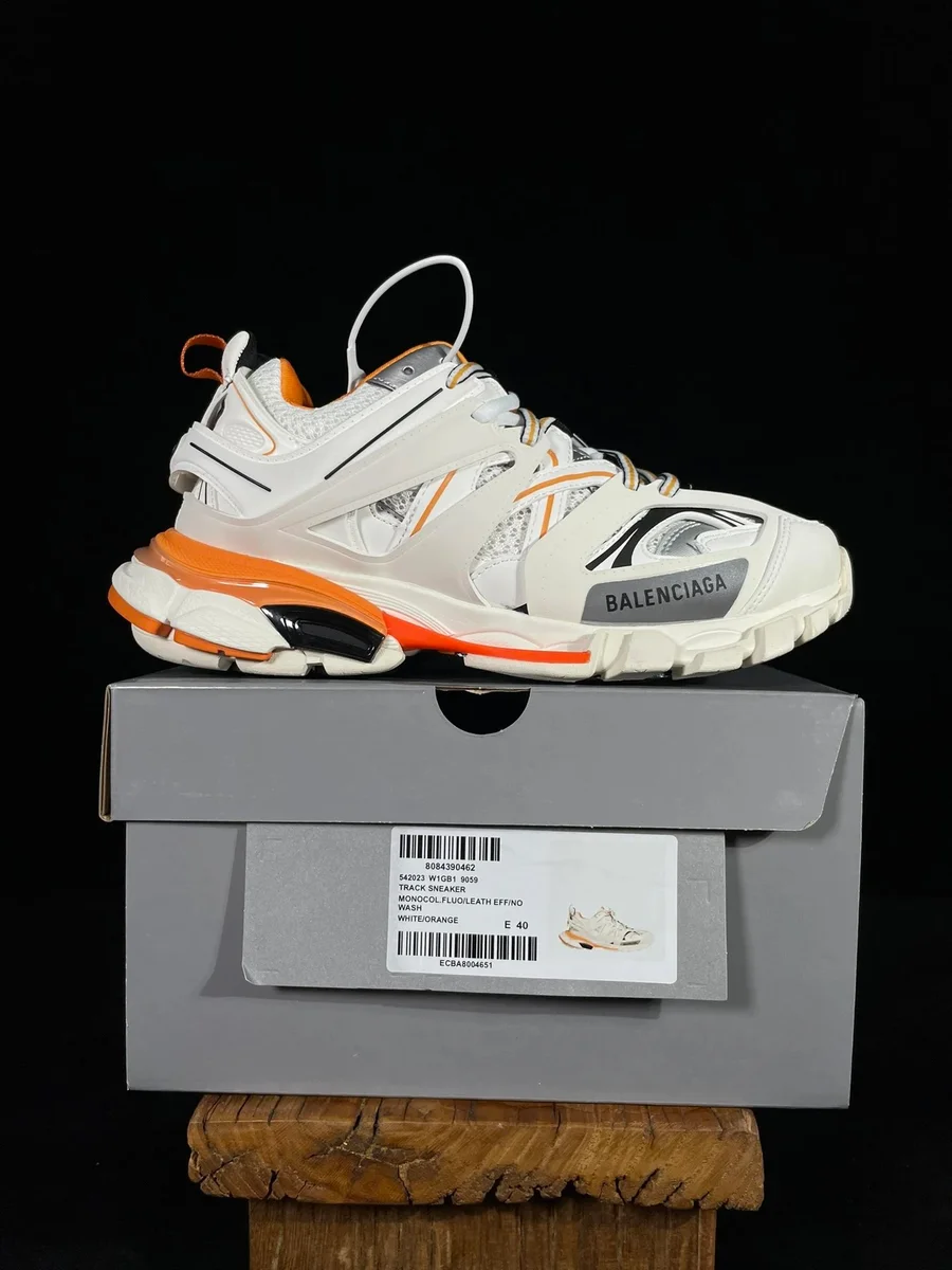 Balenciaga Balenciaga Track Monocol White/Orange Sneakers White - 1