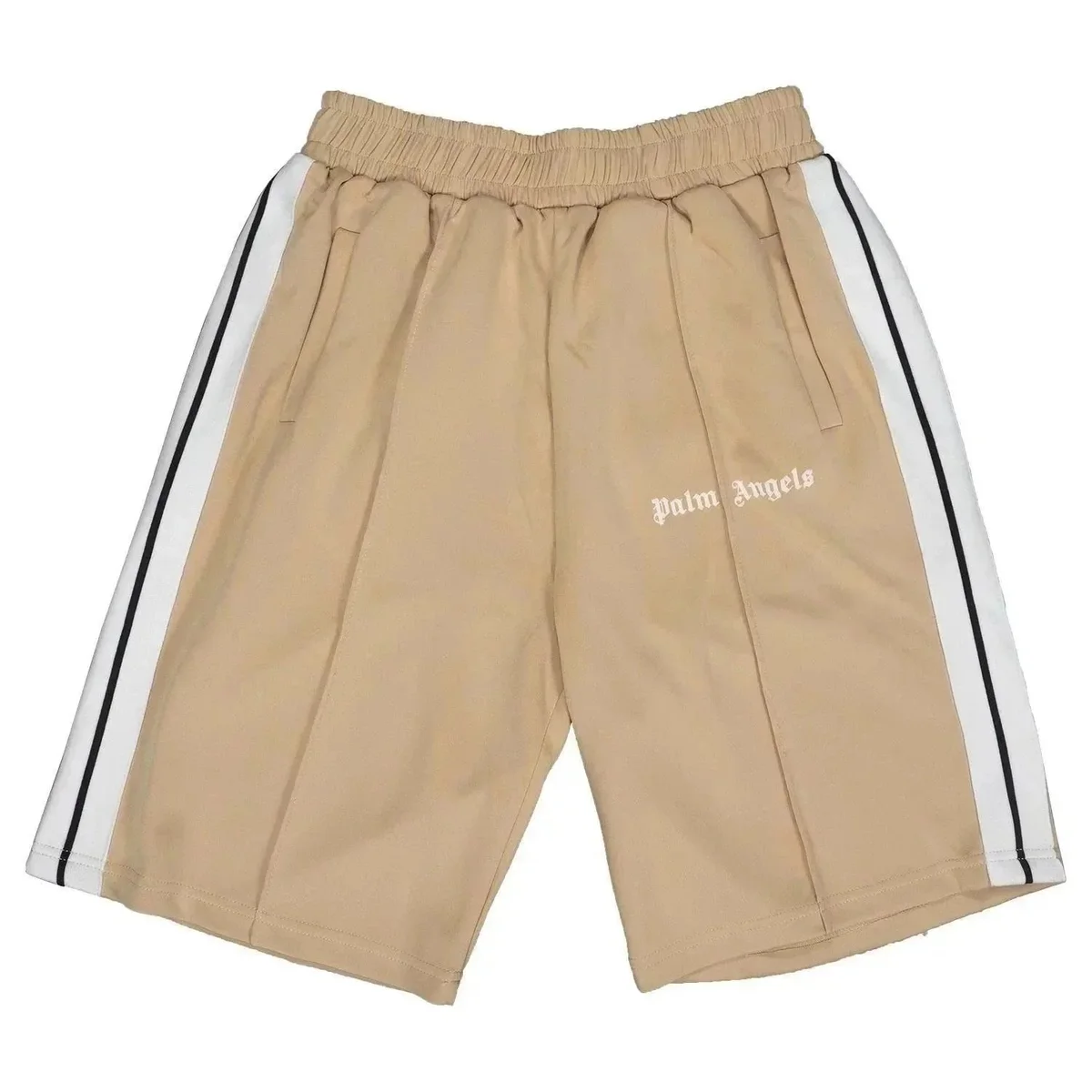 Palm Angels Palm Angels Track Beige Shorts Beige - 1