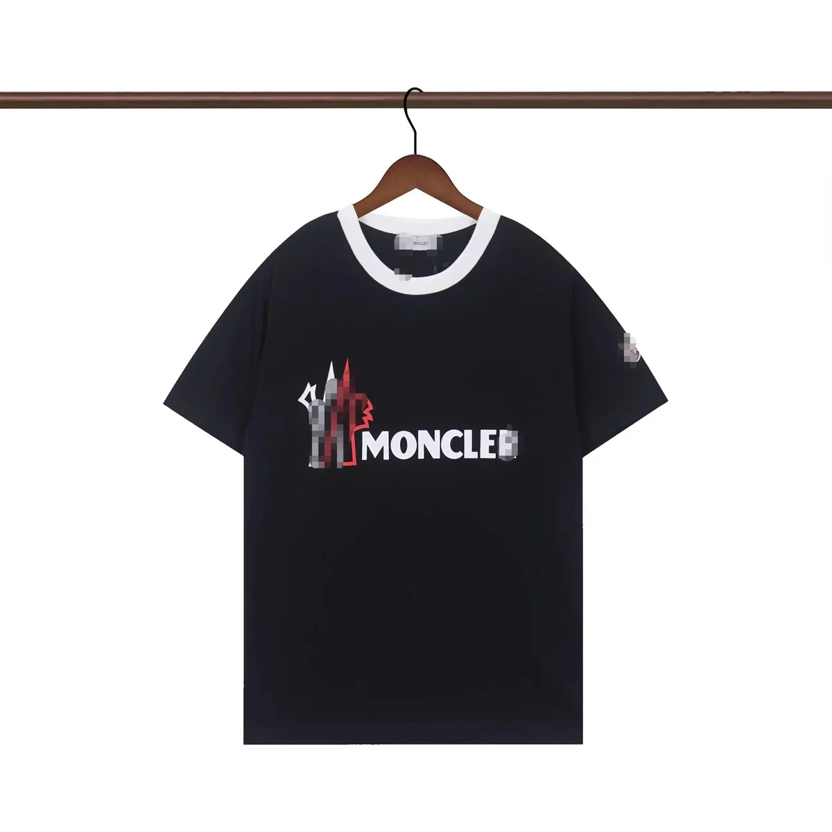 Moncler Moncler Black/White Logo T-Shirt Black