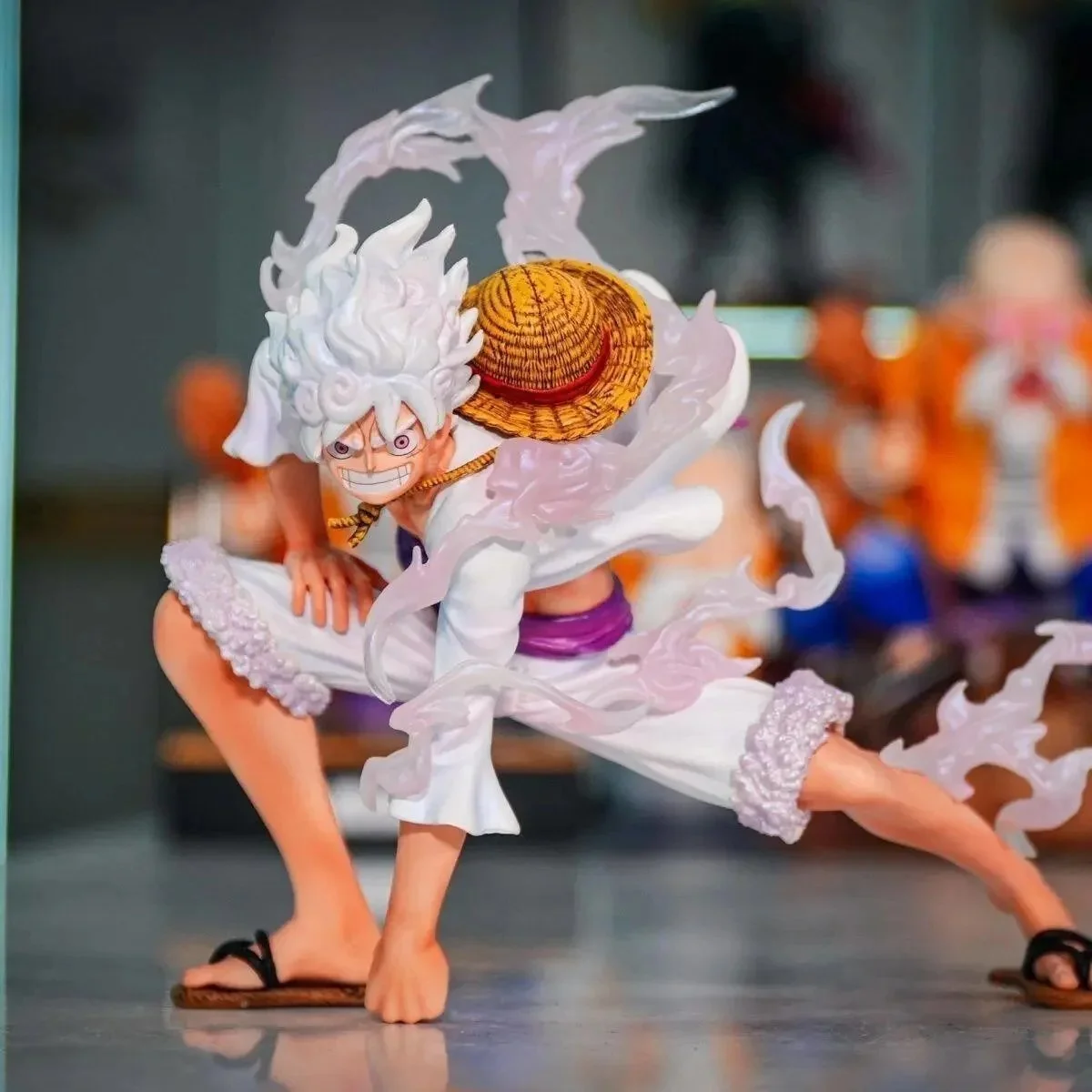 Other One Piece Luffy White Hair Figure White - 1