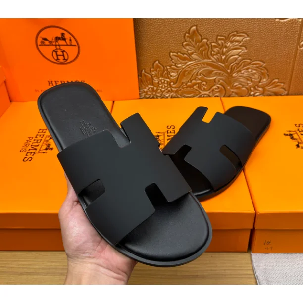 Hermès Hermès Black Birkin Sandals Black