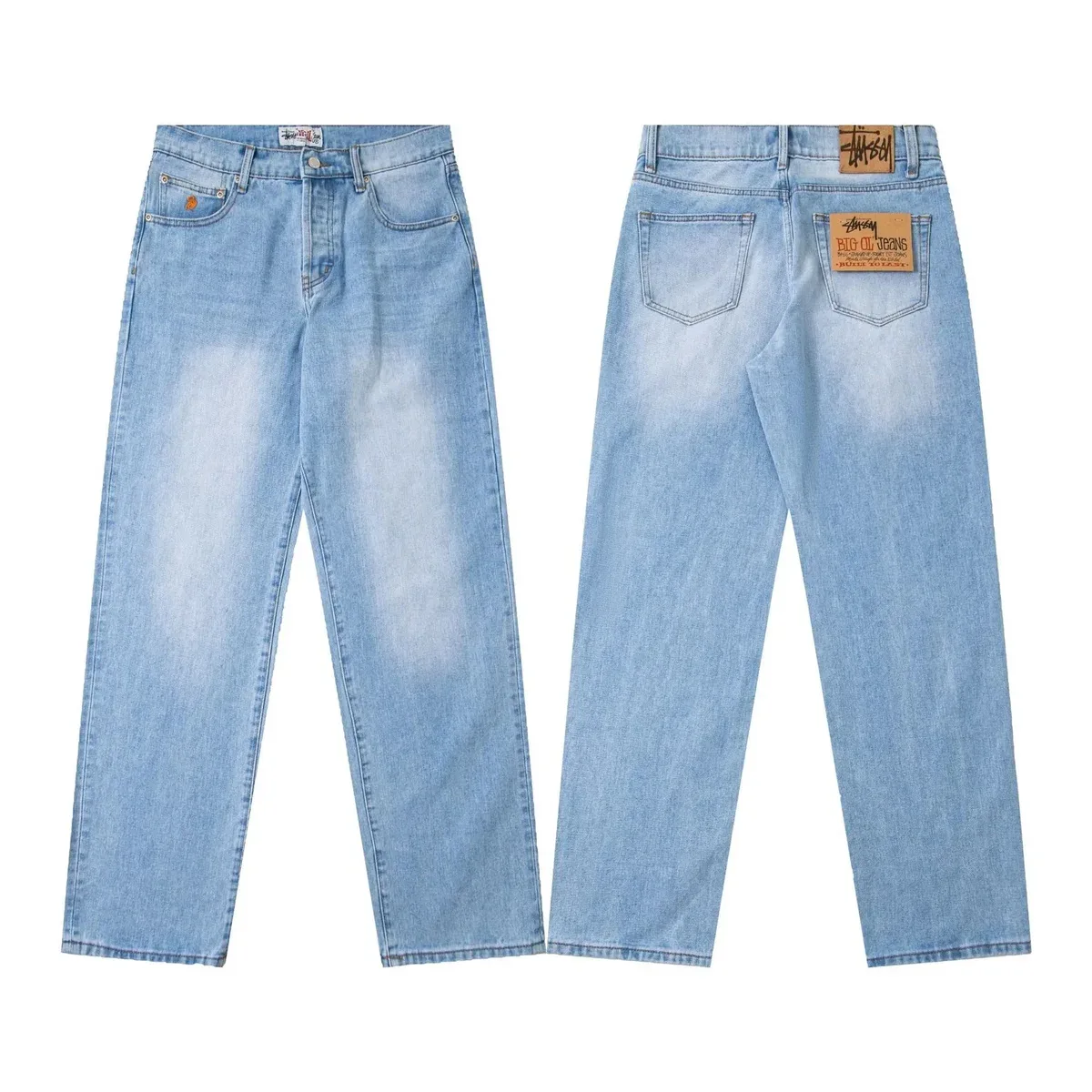 Stussy Stussy Basic Logo BIG OL' JEANS 646 Blue Jeans Blue - 1