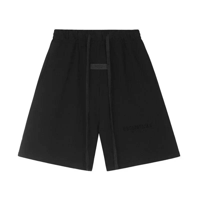 Fear of God Fear of God Essentials Black Flocked Shorts Black