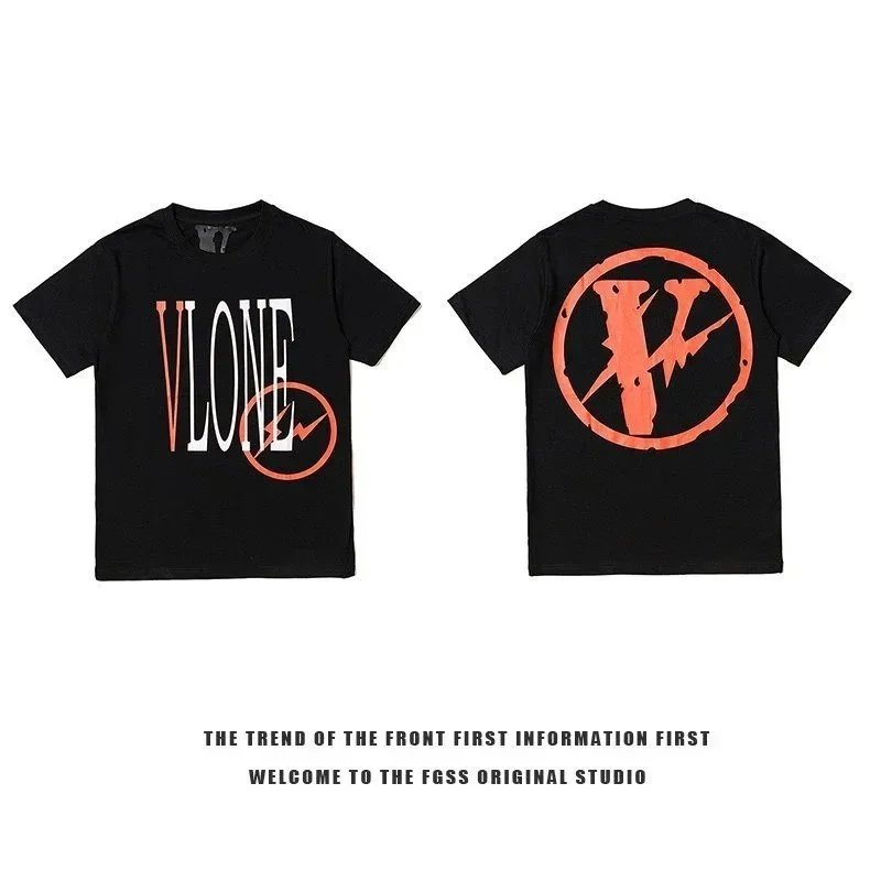 VLONE VLONE Black V Logo T-Shirt Black - 1