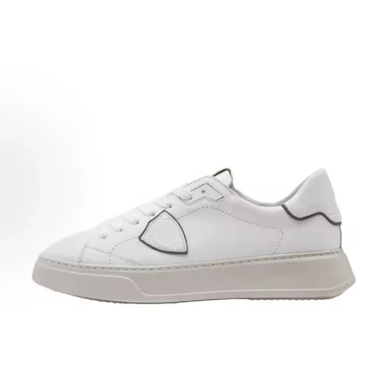 Philosophy Paris White Leather Sneakers