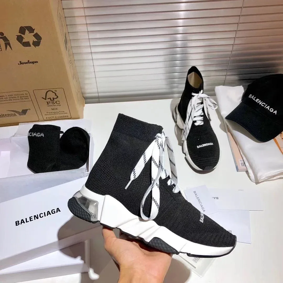 Balenciaga Balenciaga Speed Trainer Black/White Sneakers Black