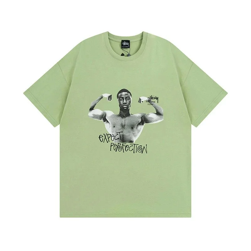 Stussy Stussy Sage Green Graphic T-Shirt Green - 1